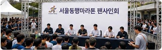 서울동행마라톤 팬사인회 현장